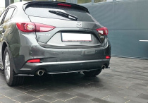 Mazda 3 BN Facelift 2017-2018 Diffuser Med Splitters Maxton Design